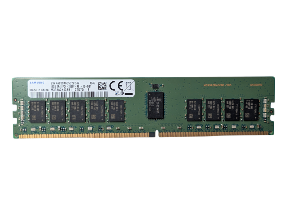 16GB DDR4 Server RAM Memory Samsung 16GB 2Rx8 Pc4-2666V-RE1-12-DB1 Q-