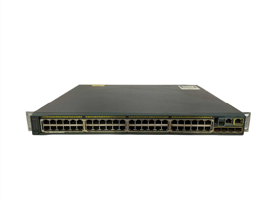 Cisco WS-C2960S-48FPS-L 48-Port PoE Gigabit Managed Switch w/ C2960S-STACK