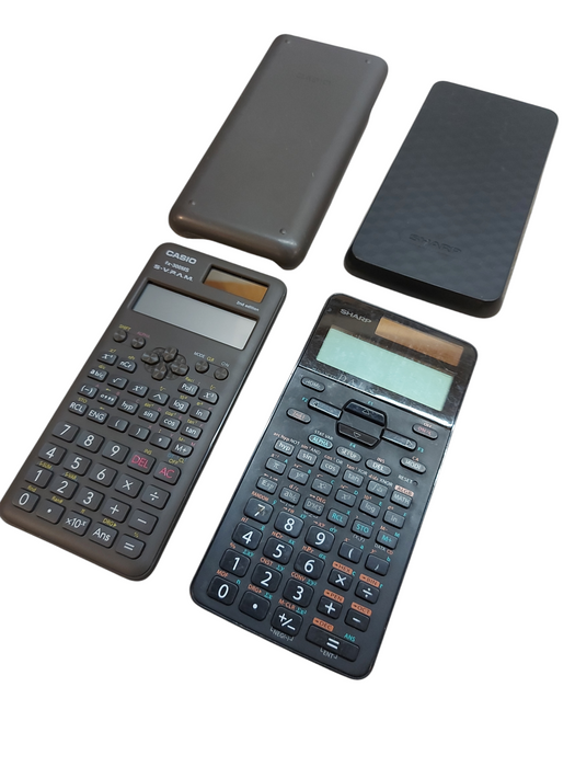 LOT 2x Casio FX-300MS 2ND EDITION AND SHARP EL-520XT Scientific Calculator