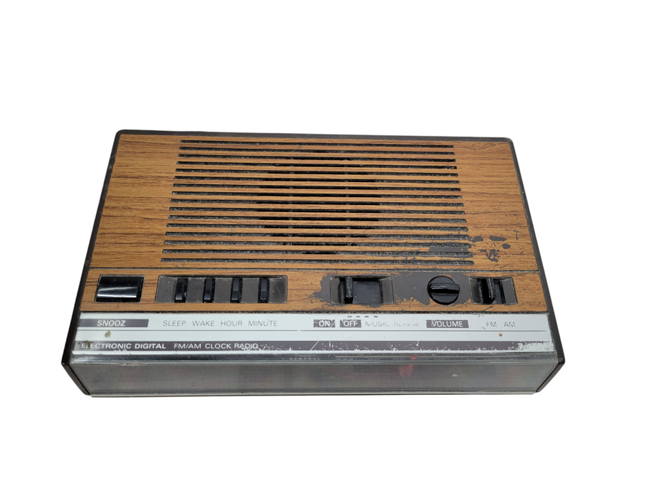 General Electric GE Digital FM/AM Clock Radio w/Alarm Model 7-4624B %
