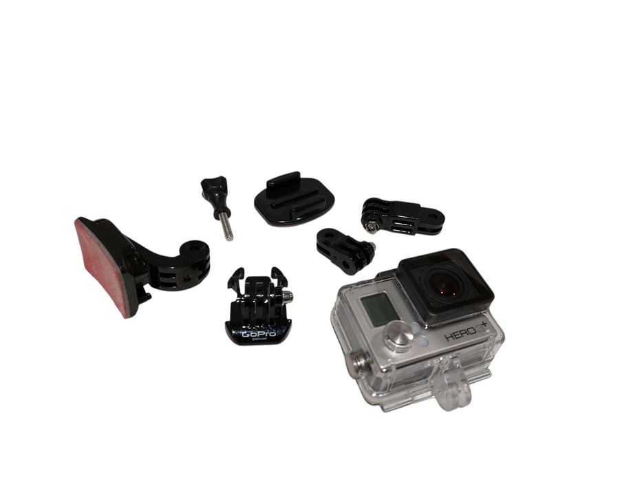 GoPro Hero 3+ with Case & Attachments , Has a Battery Installed CHDHN-302 =