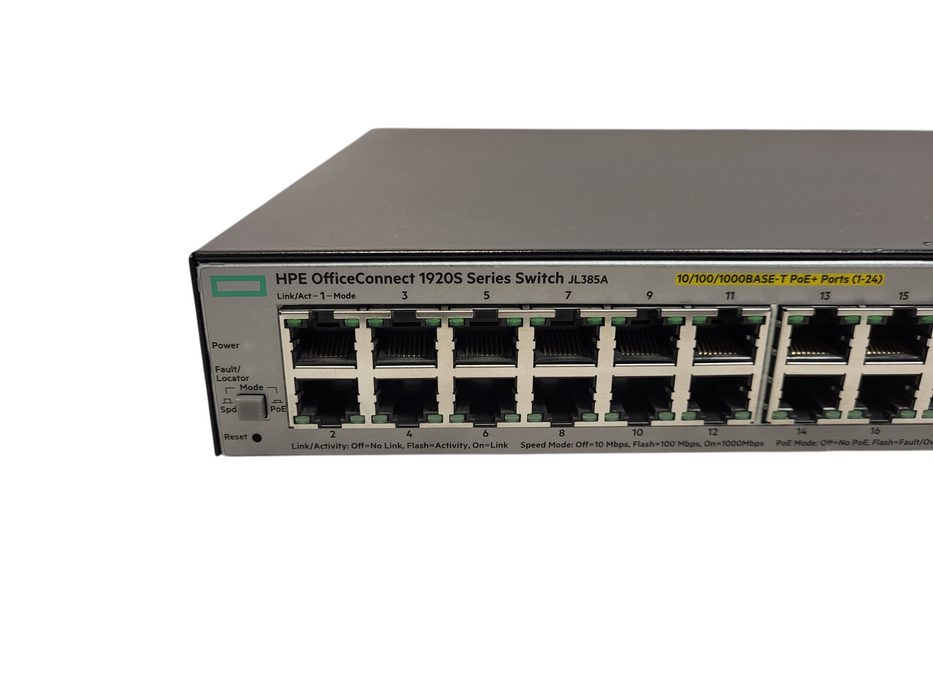 HPE OfficeConnect Switch 1920S 24G 2SFP PoE+ (370W) JL385A Q$
