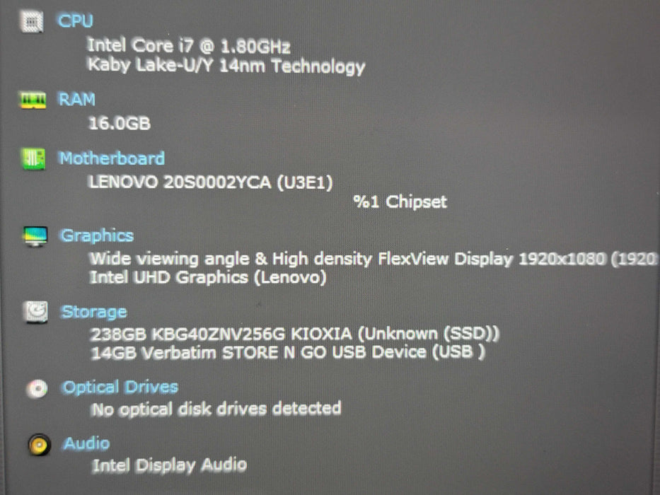 Lenovo ThinkPad T14 i7-10510U 16GB DDR4 256GB SSD READ β Lap200