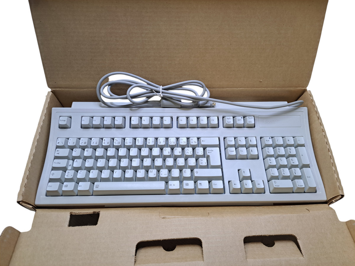 HP Hewlett Packard Keyboard PS/2 C3758-60202 C3758A VINTAGE (New Open ...