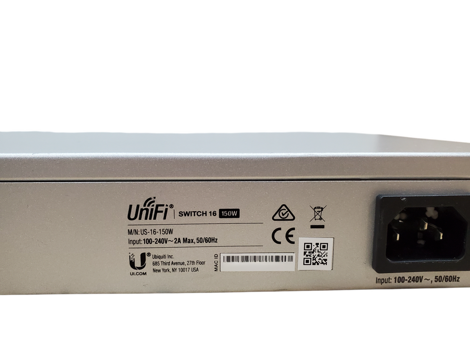 Ubiquiti Networks UniFi Managed PoE 16-Port Gigabit Switch US-16-150W