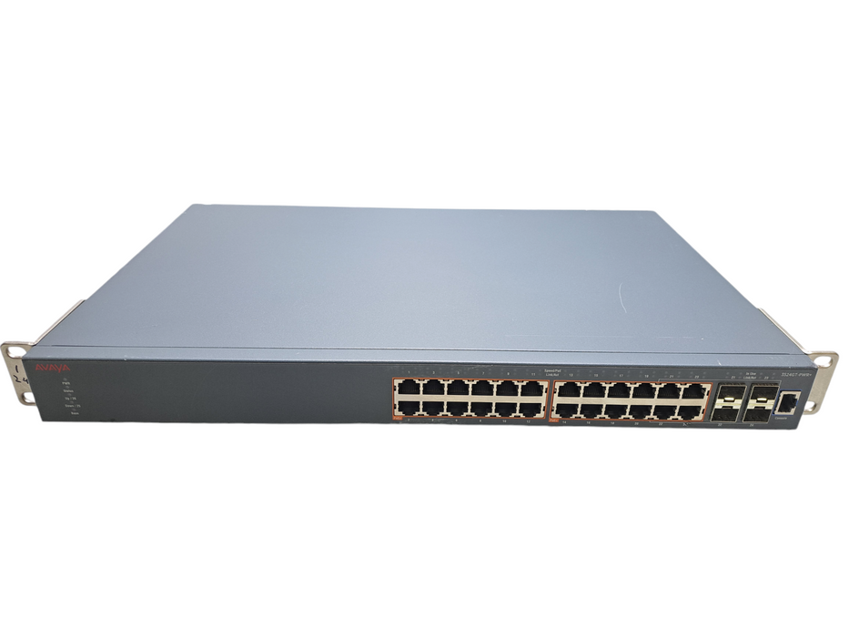 Avaya ERS3524GT-PWR+ | 24-Port Gigabit PoE+ Network Switch | 4x SFP