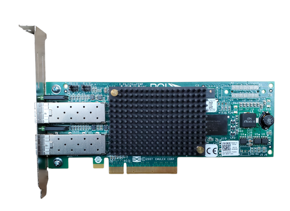 Dell Emulex Dual-Port 8GB SFP Host Bus Adapter Dell P/N: 0C856M