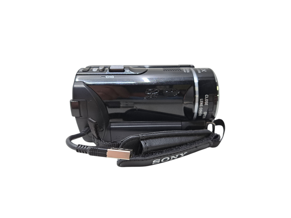 Sony HDR-PJ200 HD Handycam Camcorder w/ Projector 25x Optical Zoom *READ* )