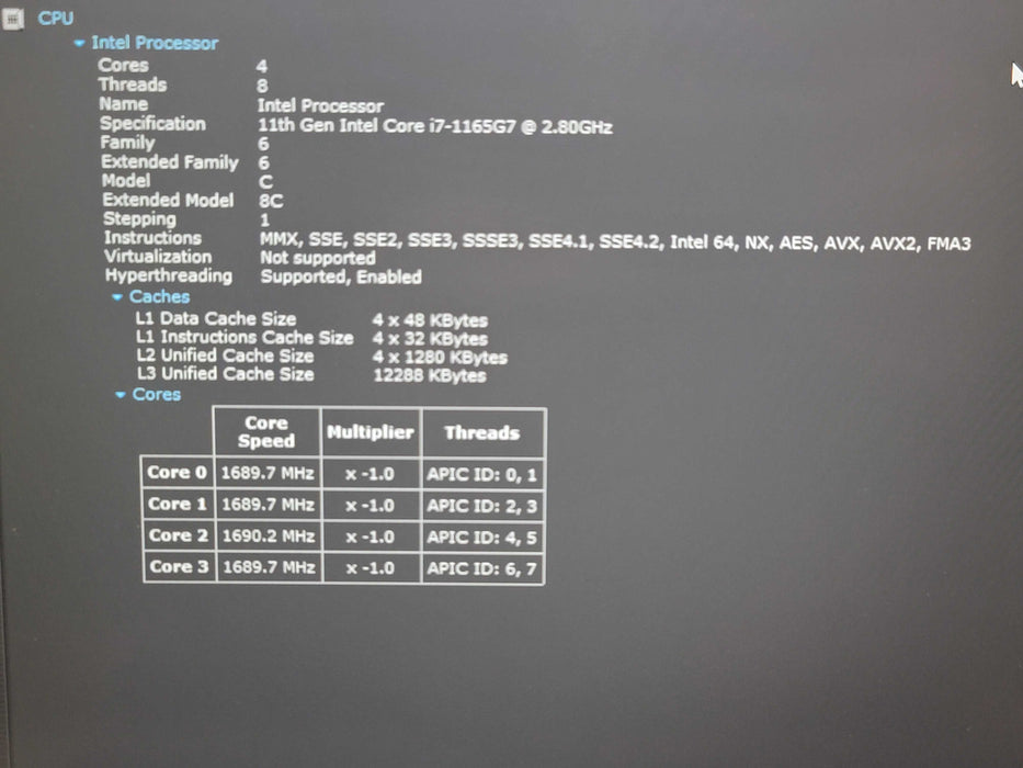 Dell Latitude 5420 i7-1165G7 16GB RAM 256GB NVMe β Lap200