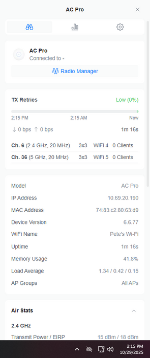 Ubiquiti Networks UAP-AC-PRO 1300Mbps Wireless Access Point Q)
