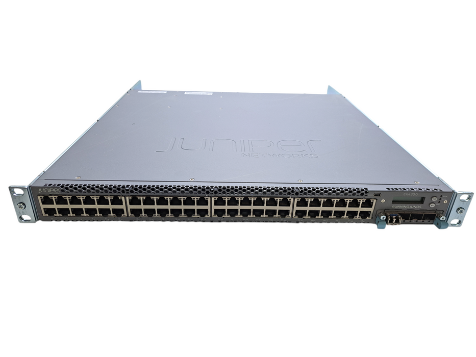 Juniper EX4300-48T 48-Port Gigabit Switch 4x 10G SFP+, 4x 40G QSFP+ 2x PSU )