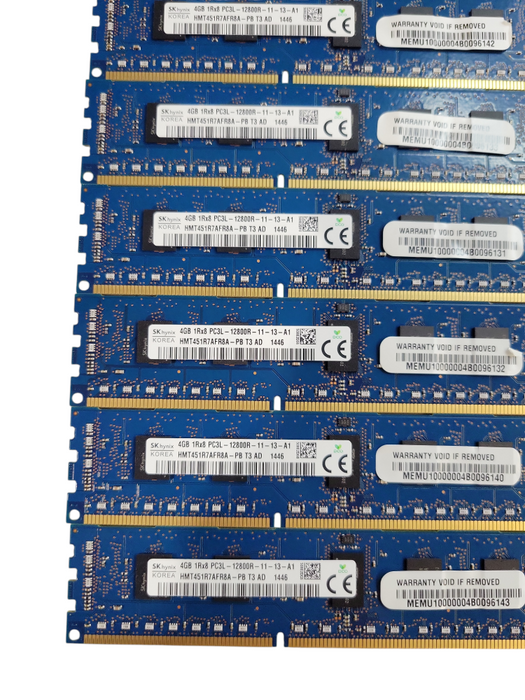 Lot of 16x 4GB SK HYNIX 1Rx8 PC3L-12800R-11 DDR4 Server Memory %