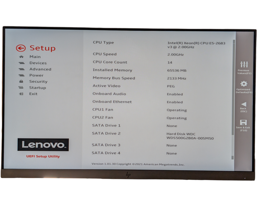 Lenovo ThinkStation P900 2x Intel Xeon E5-2683 v3 64GB RAM 500GB SSD  -