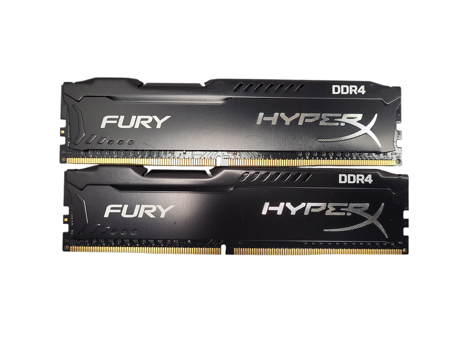 Lot of 2x HyperX Fury Black 4GB DDR4 DIMM 2666MHz HX426C15FB/4 $