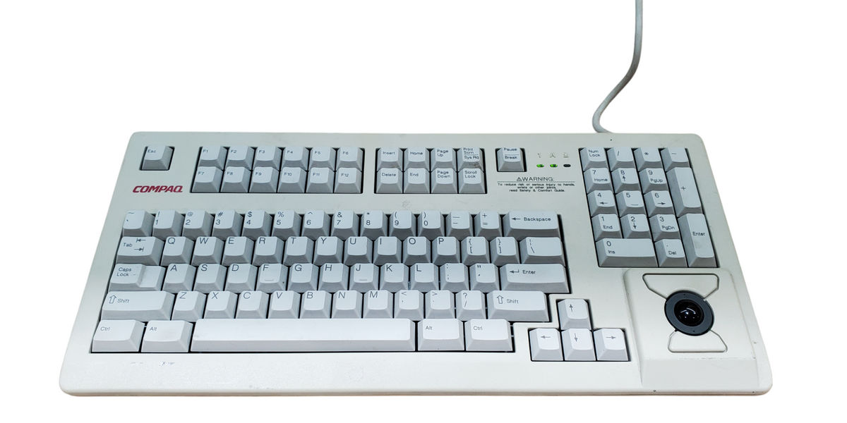 Compaq MX11800 / G80-11802（トラックボール一体型） Compaq MX 11800 Mechanical PS2 Keyboard with Trackball - 185152