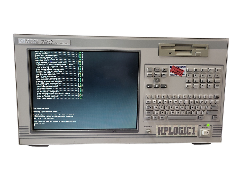 HP Agilent Keysight 16702A Logic Analysis System READ $