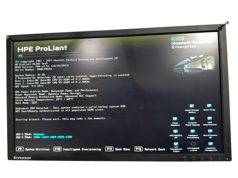 HP ProLiant DL360 Gen9 2x Xeon E5-2680v4 2.40GHz 32GB DDR4 P440AR 2x800W