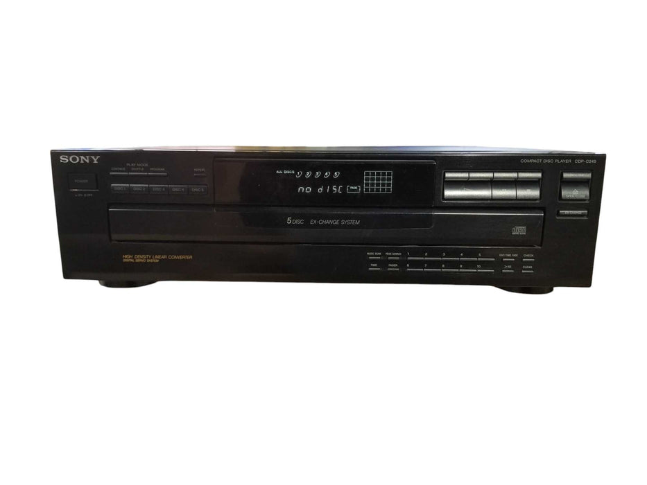 Sony CDP-C245, CD Player 5 Disc Carousel Disc Changer NO Remote