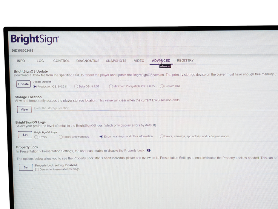 BrightSign LS5 LS525 4K Digital Signage Player  Q-