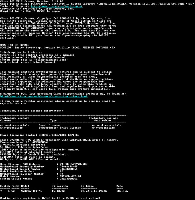Cisco Catalyst C9200L-48P-4G-E PoE+ 48-Port Ethernet Network Switch !