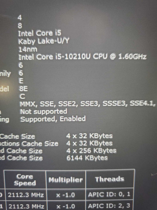 Dell Latitude 5410 14" i5-10210U, 16GB RAM, 256GB NVMe  Lap200