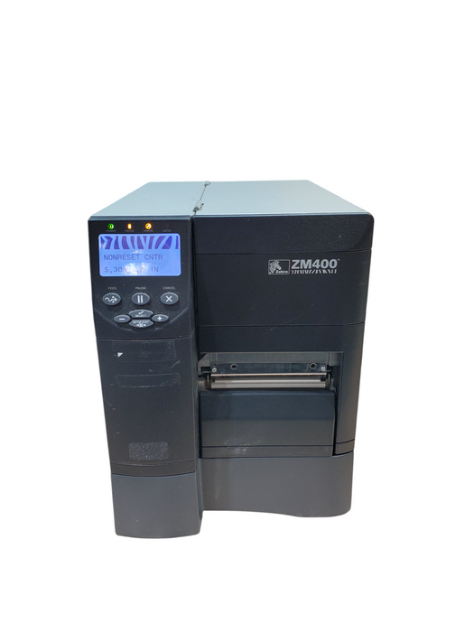 Zebra ZM400 Industrial Thermal Transfer Barcode Label Printer *READ* Q