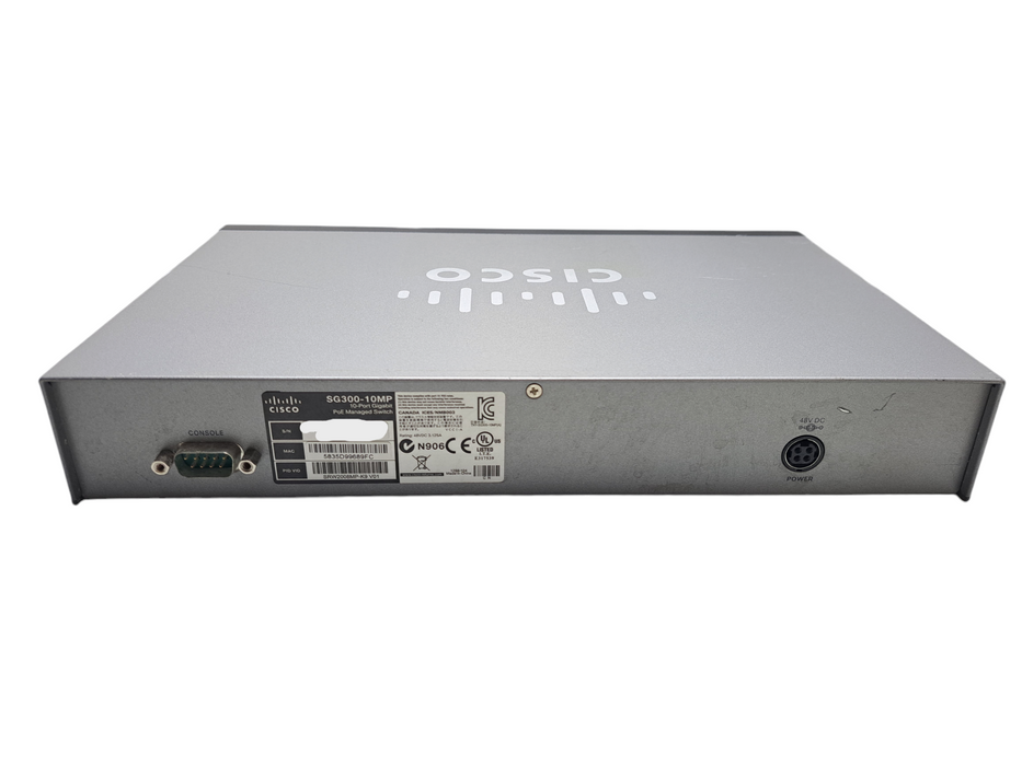 Cisco SG300-10MP | 10-Port Gigabit PoE+ Managed Switch