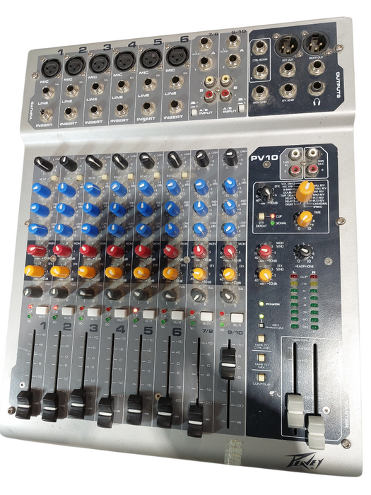 Peavey PV10 USB Analog Mixer USB Audio Interface   =