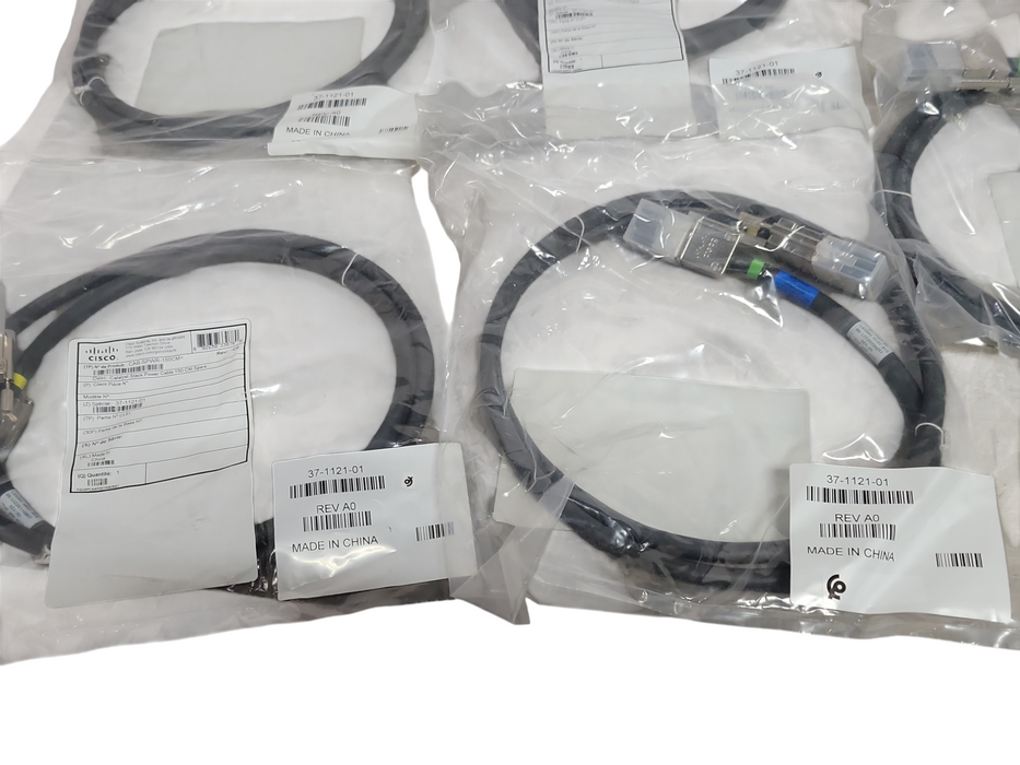 Lot of 5x Open-Box CISCO 37-1121-01 150CM POWER Stack CABLE For 3750x _