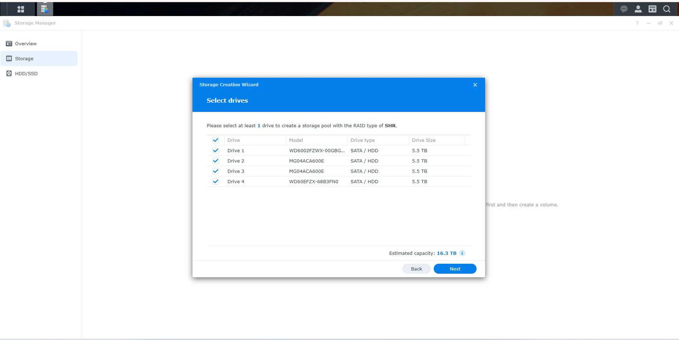 Synology DiskStation DS1815+ 8-Bay NAS Working With 4x6TB (24TB) HDDs _