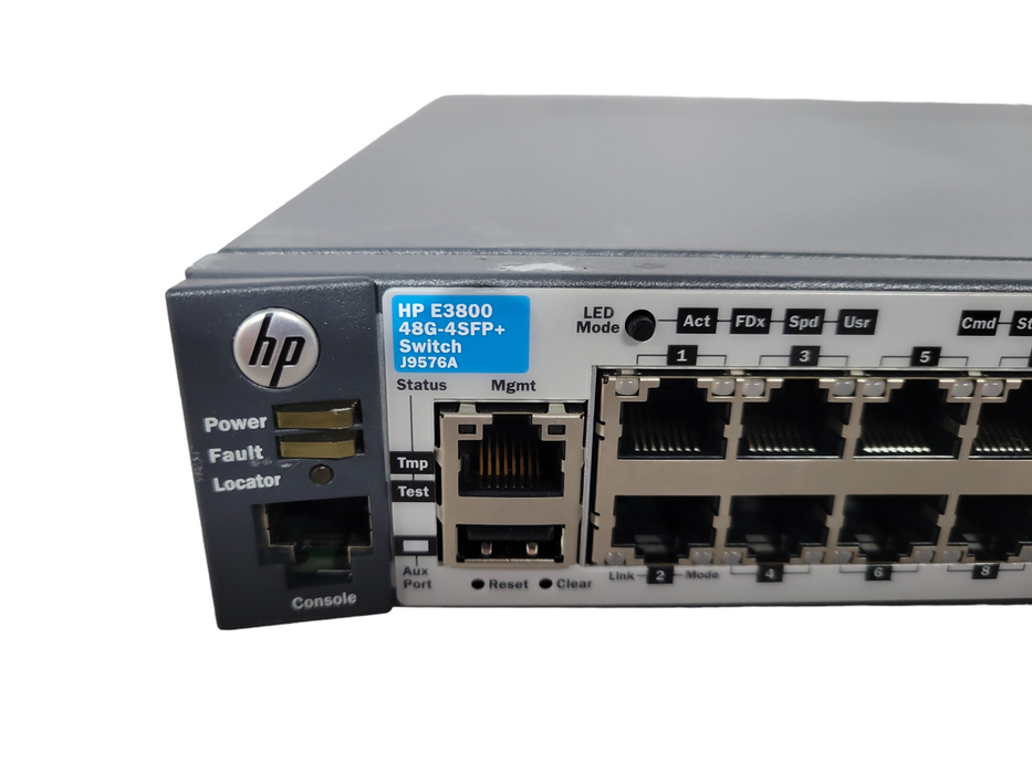 HP E3800 48G-4SFP+ J9576A 48-Port Gigabit Managed Ethernet Switch READ !