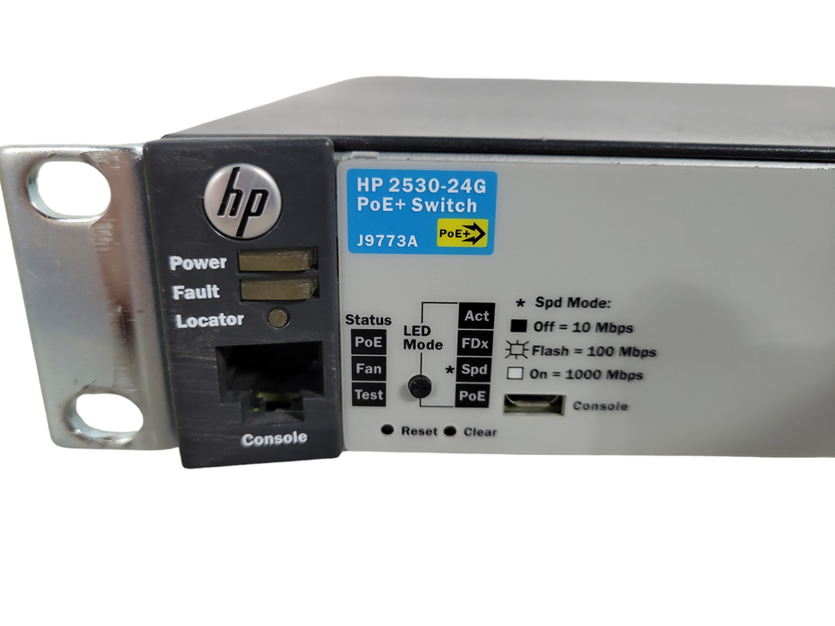HP J9773A | 2530-24G-PoE+ | 24 Port Gigabit PoE+ w/ 4x SFP Switch !