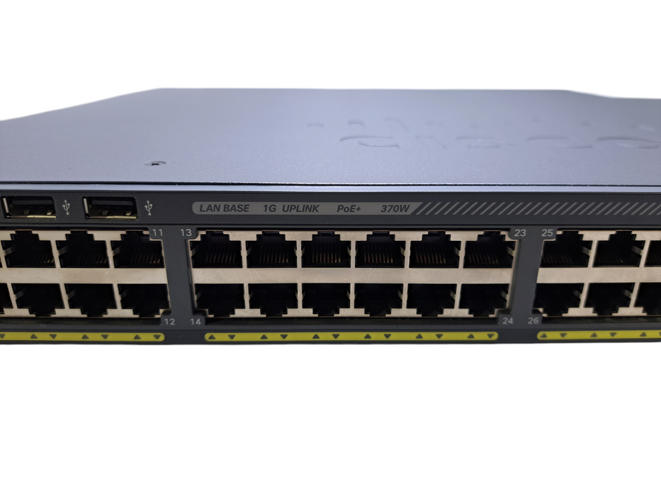 Cisco WS-C2960X-48LPS-L V02 | 48-Port Gigabit PoE+ 370W Switch w/ 4x SFP Q