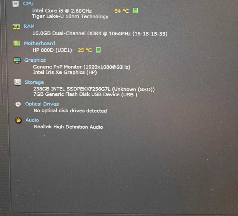 HP EliteBook 840 G8 Core i5-1145G7@2.6GHz vPRO 16GB RAM 256GB SSD READ!  Lap200