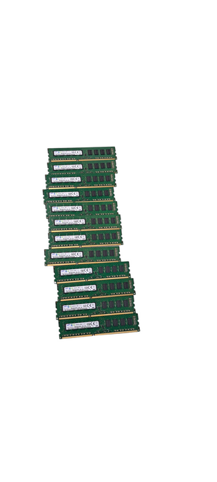 Lot of 12x Samsung 4GB DDR3-1600 ECC UDIMM Server RAM – M391B5273DH0-YK0