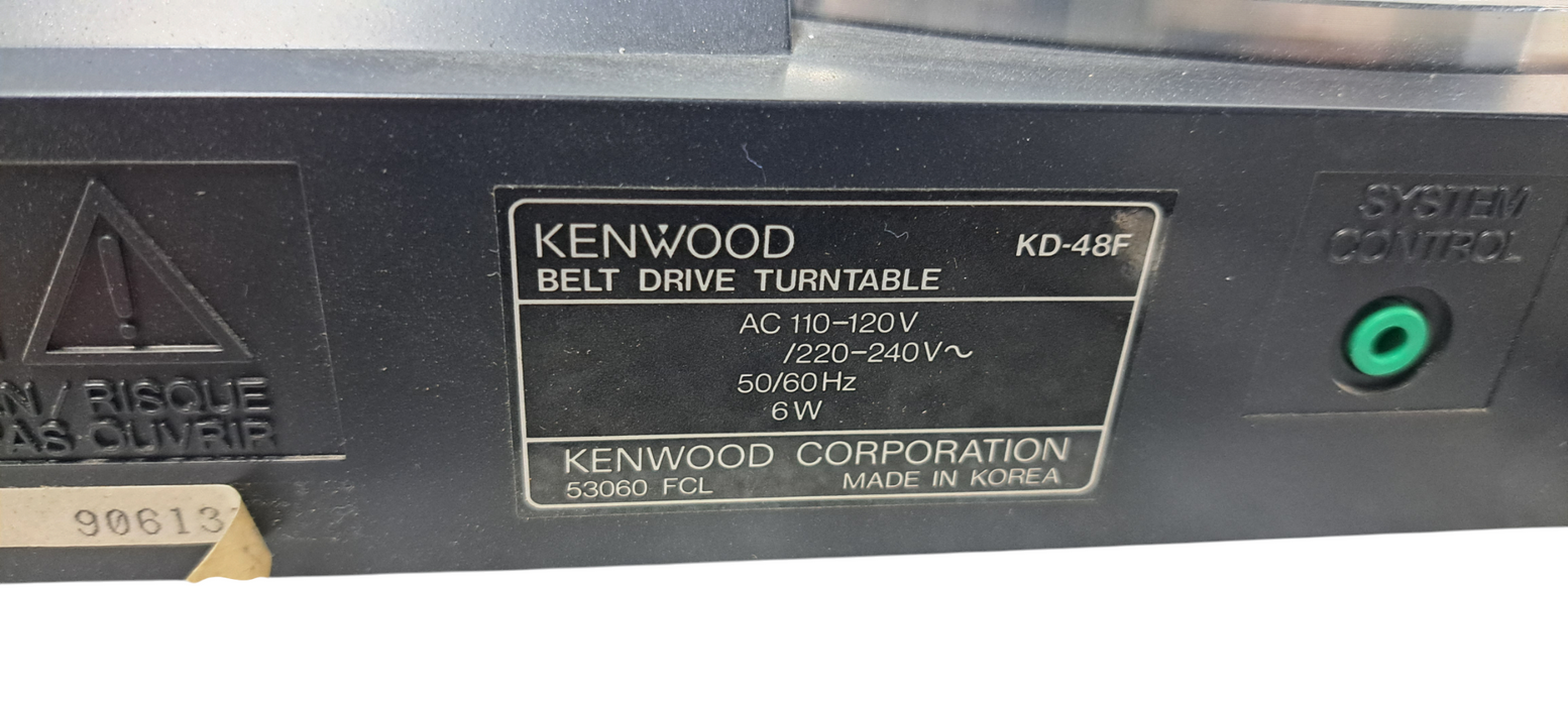Kenwood Panasonic Full Auto Turntable KD-48F | READ