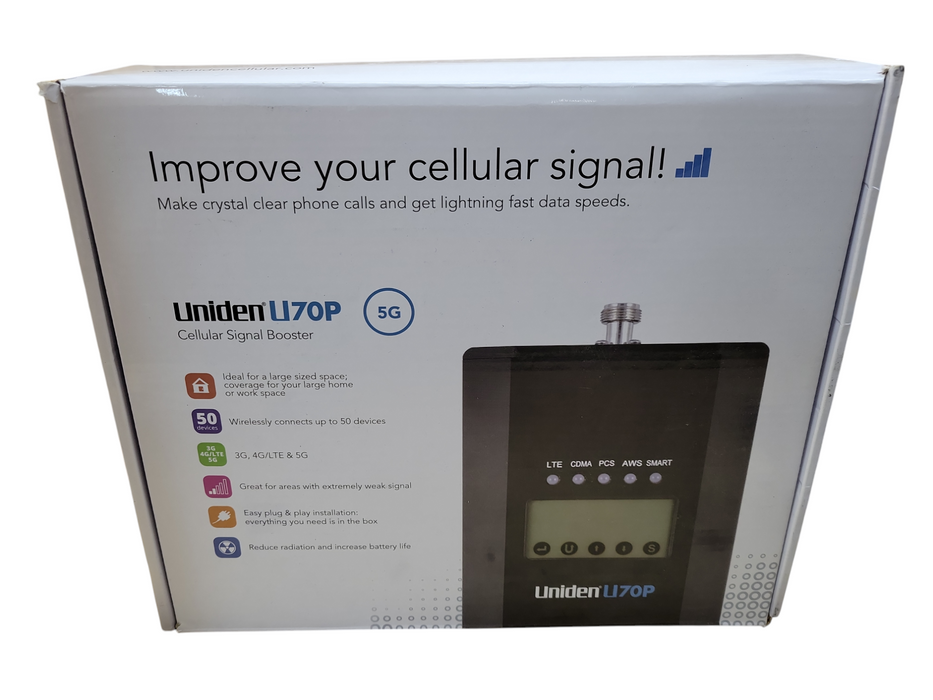 Uniden U70P 5G Home/Office Professional Cellular Signal Booster !