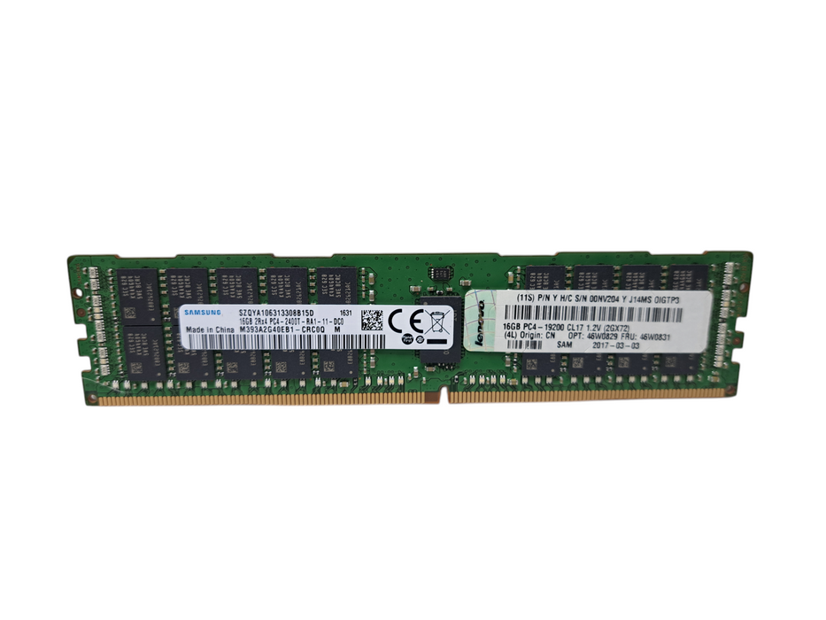 Samsung 16GB 2Rx4 PC4-2400T-RA1 | DDR4 Server Memory M393A2G40EB1-CRC Q)