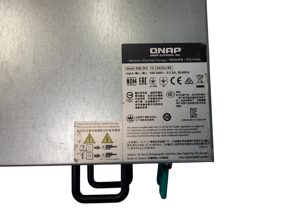 QNAP TS-1263U-RP 12-Bay NAS Network Attached Storage 1x 3TB HDD $