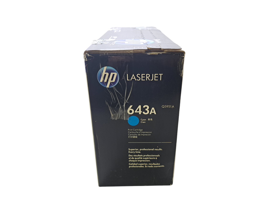 New Genuine HP 643A Q5951A | Cyan Toner Cartridge Q