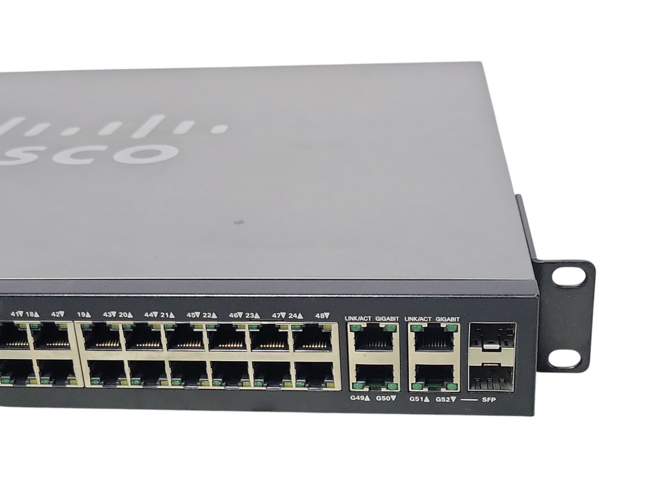 Cisco SG300-52P 52-Port Gigabit PoE Managed Switch SG300-52P-K9, READ _