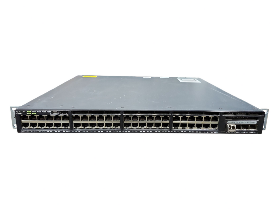 Cisco WS-C3650-48PQ-L,48-Port Gigabit PoE+ w/ 4x 10G Uplink SFP 2x1025W PSU
