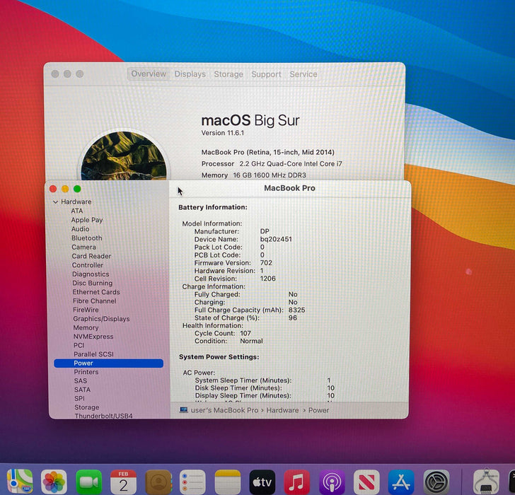 Apple MacBook Pro 15" Mid 2014 i7-4770HQ 16GB RAM 1TB SSD READ