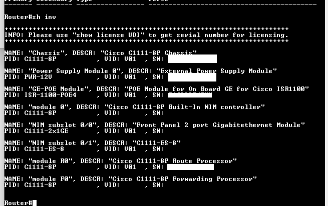 Cisco ISR 1100 Series C1111-8P Integrated Services Router No AC Q$