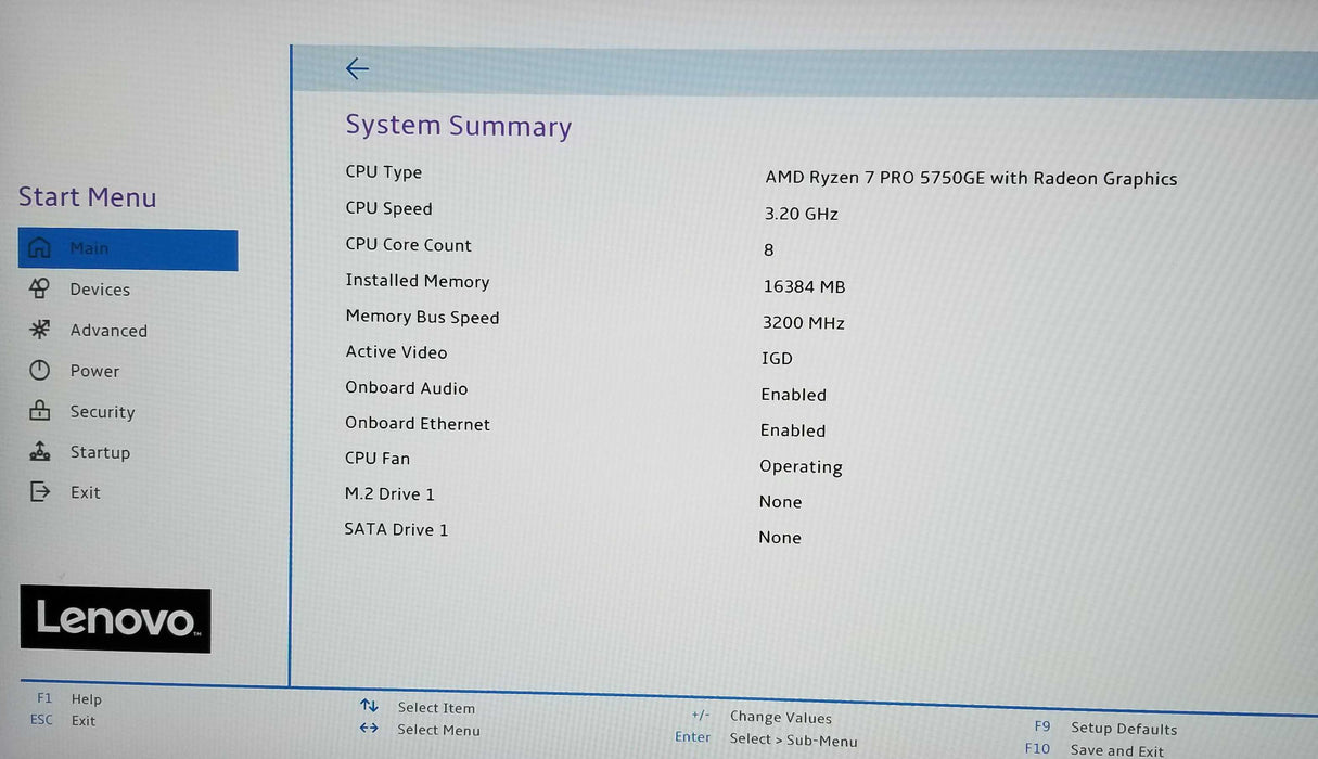 Lenovo ThinkCentre M75q Gen2 Micro Amd Ryzen 7 Pro 5750GE CPU 16GB - No HDD