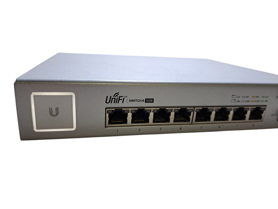 Ubiquiti UniFi US-8-150W | 8-Port Gigabit PoE Managed Switch