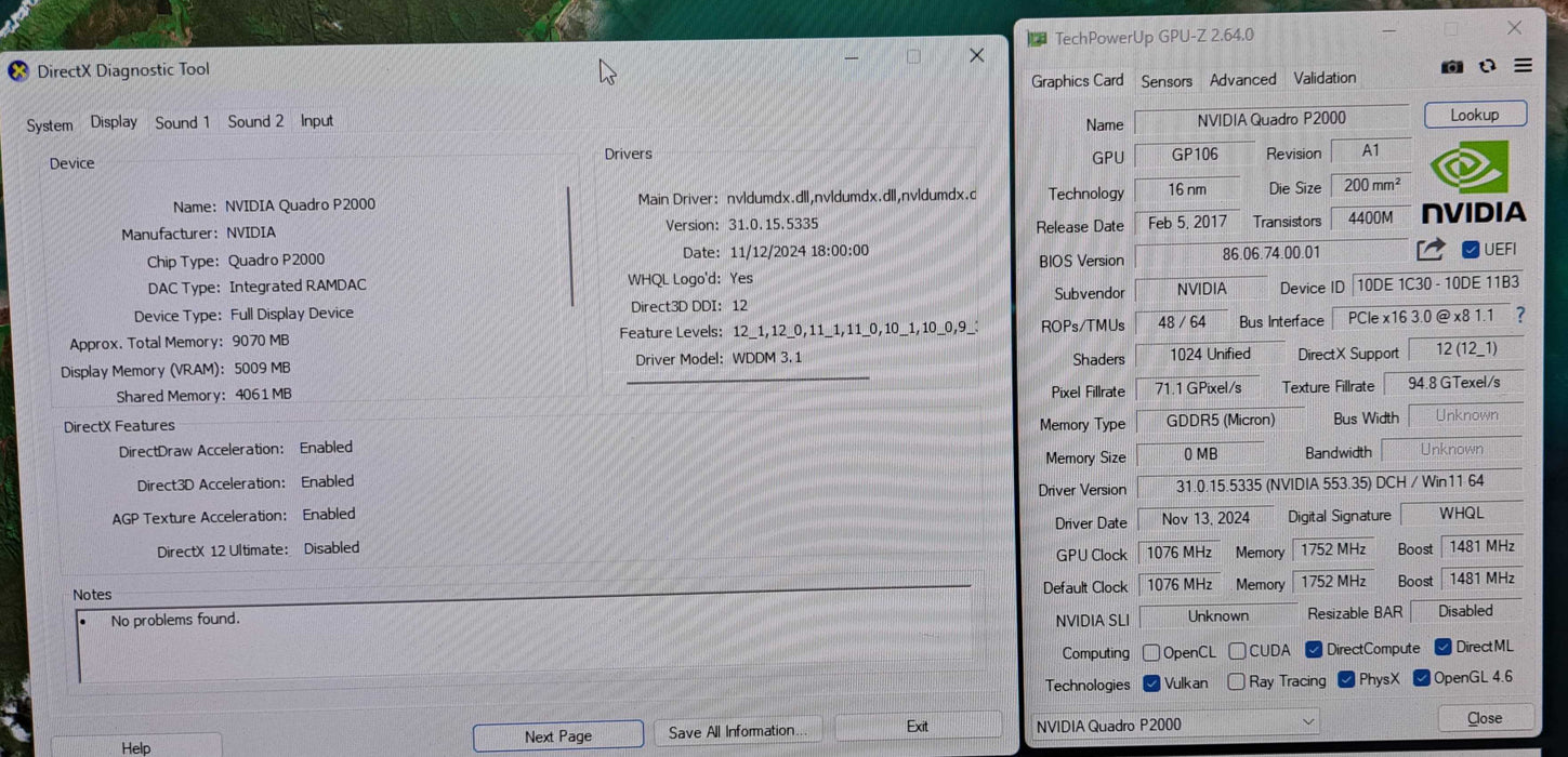 NVIDIA QUADRO P2000 5GB PCIE Graphics Card Q