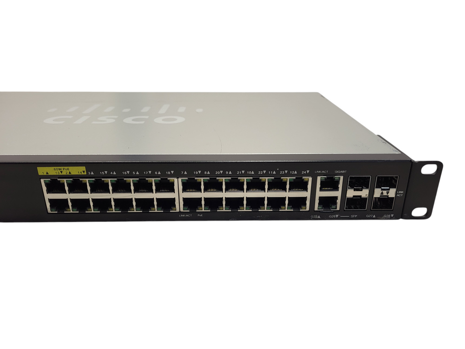 Cisco SG350-28P 28-Port Gigabit PoE+ Managed Switch $