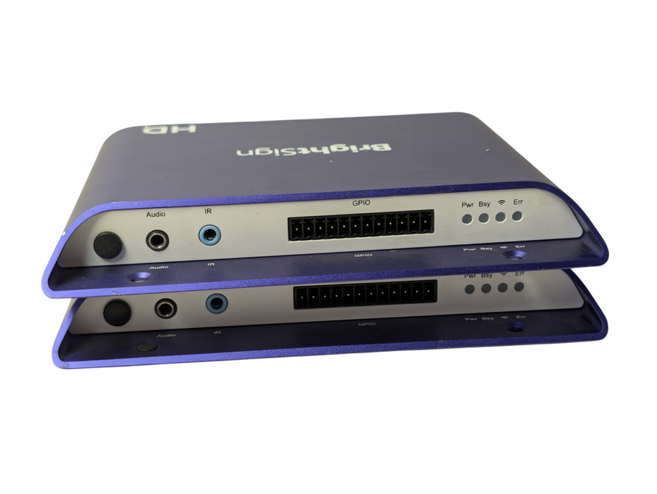 Lot of 2x BrightSign HD4 HD224 Digital Signage Player  -