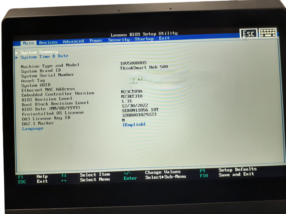 Lenovo ThinkSmart Hub 500 Intel i5-7500T @ 2.70Ghz 8GB RAM 128GB SSD